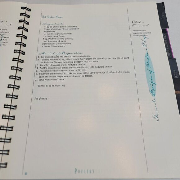 1991 Cookbook "Favorite Recipes of Steelcase Chefs" Steelcase Inc. Grand Rapids - Picture 11 of 12